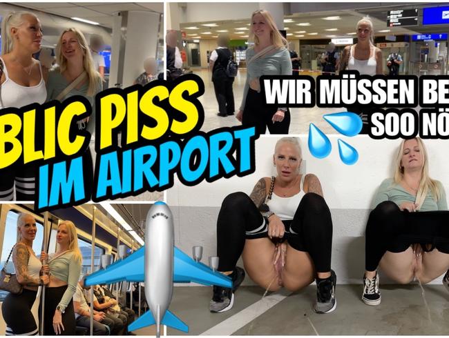 PUBLIC PISS in the airport | We both have to...