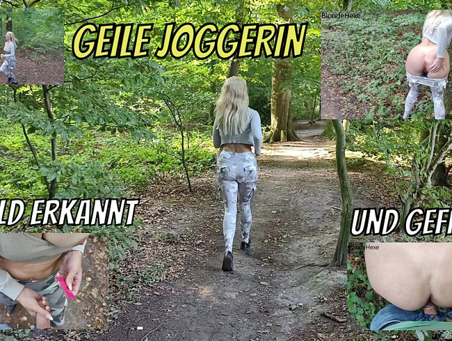 PUBLIC! Jogger recognized in the woods and fucked!