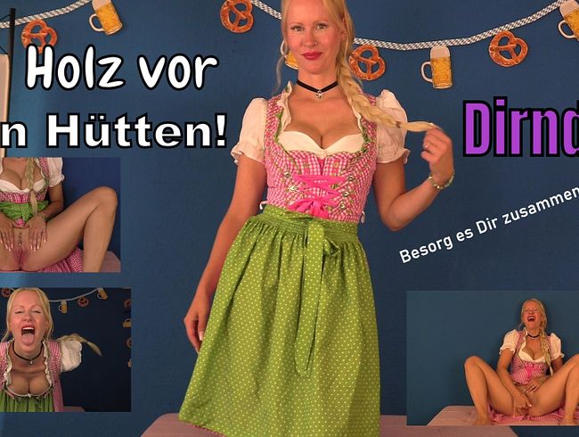 Dirndl jerks off with you!